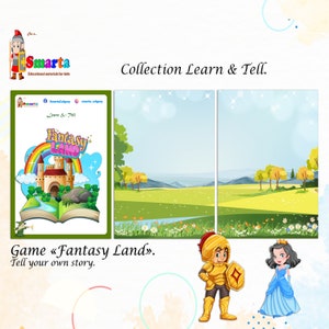 Preschool worksheets, speech development game