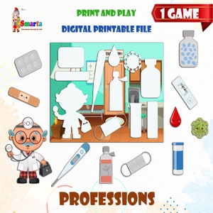 Child development game, professions activity