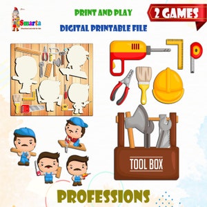 Child development game, professions activity