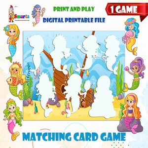 Jeu de cartes assorti pour les enfants d'âge préscolaire, activité de conte de fées