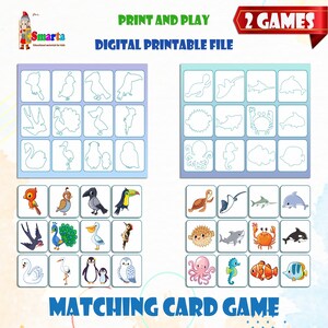 Vorschullehrplan, passendes Kartenspiel, Aufmerksamkeitsaktivität