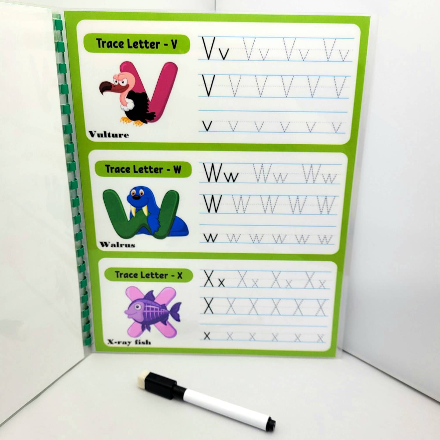 Preschool Alphabet Tracing Worksheets - Etsy