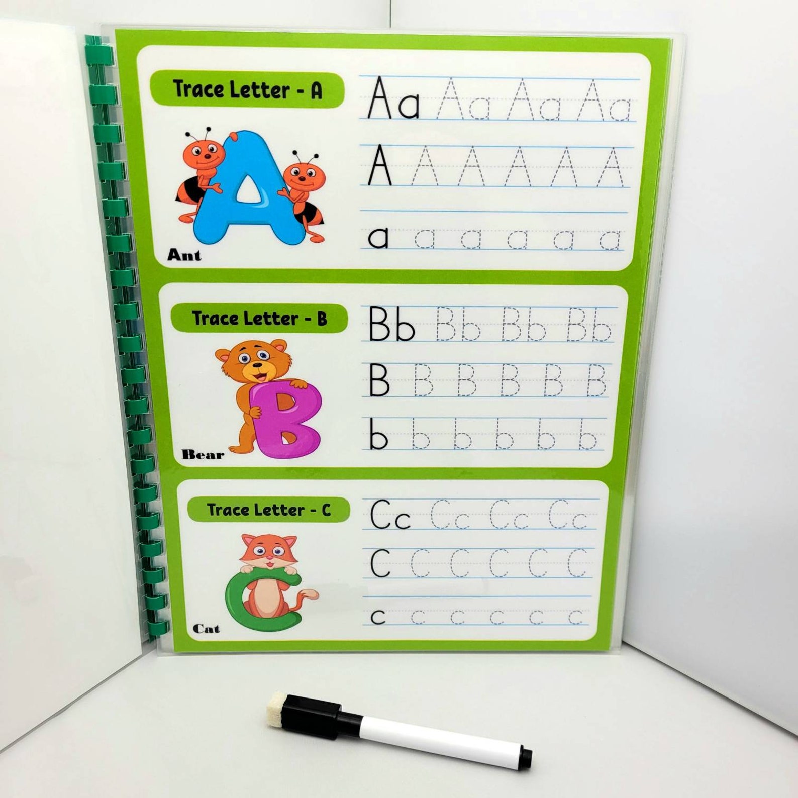 Preschool Alphabet Tracing Worksheets - Etsy