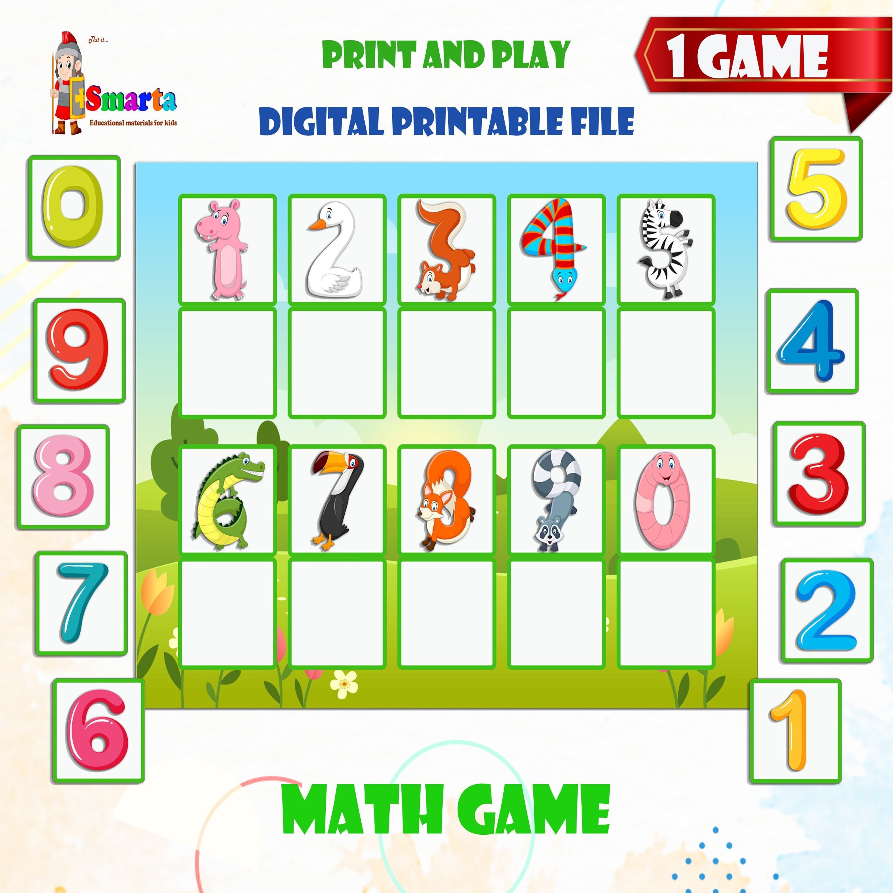 Math Printable Preschool Math Activity - Etsy