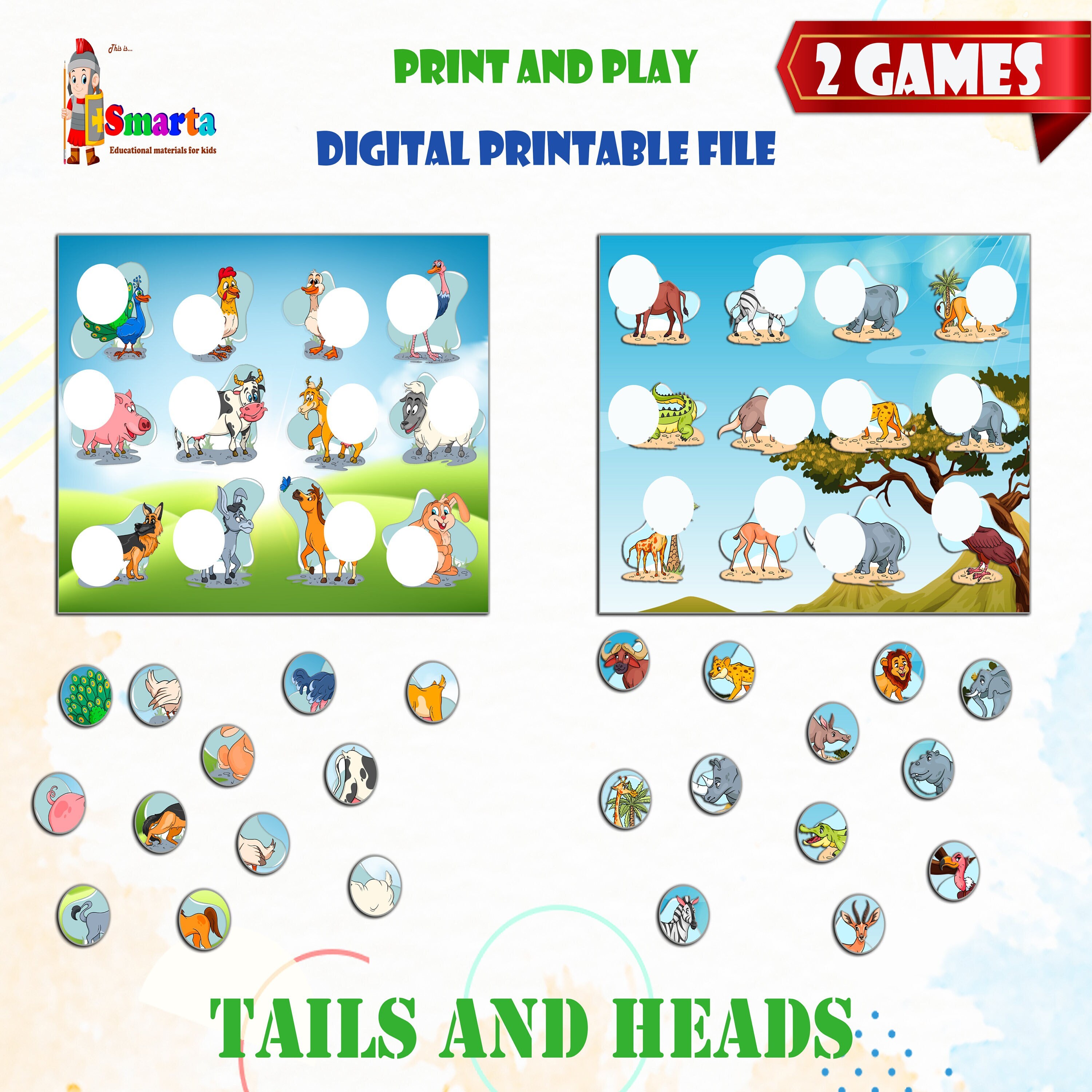 Early preschool fun game, educational activity