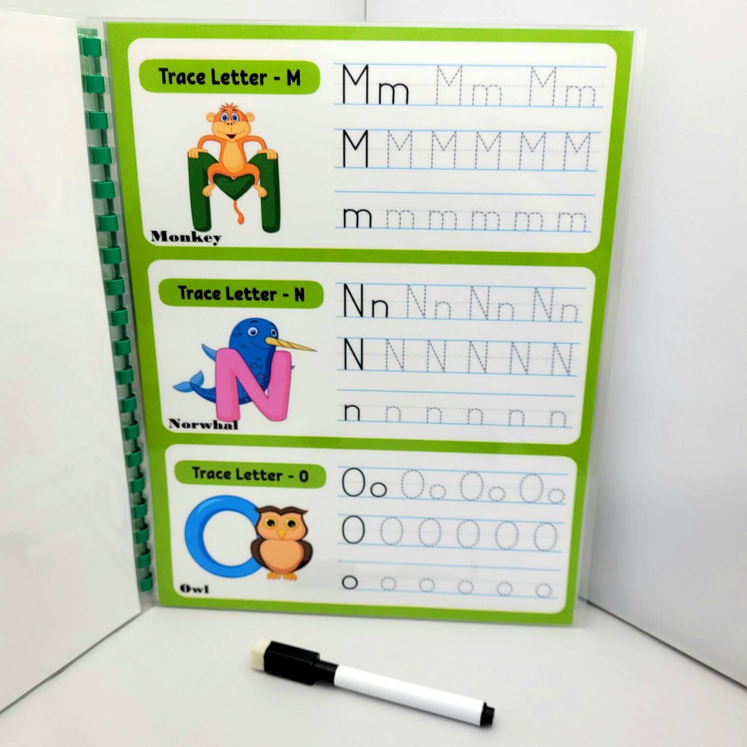 Preschool Alphabet Tracing Worksheets - Etsy