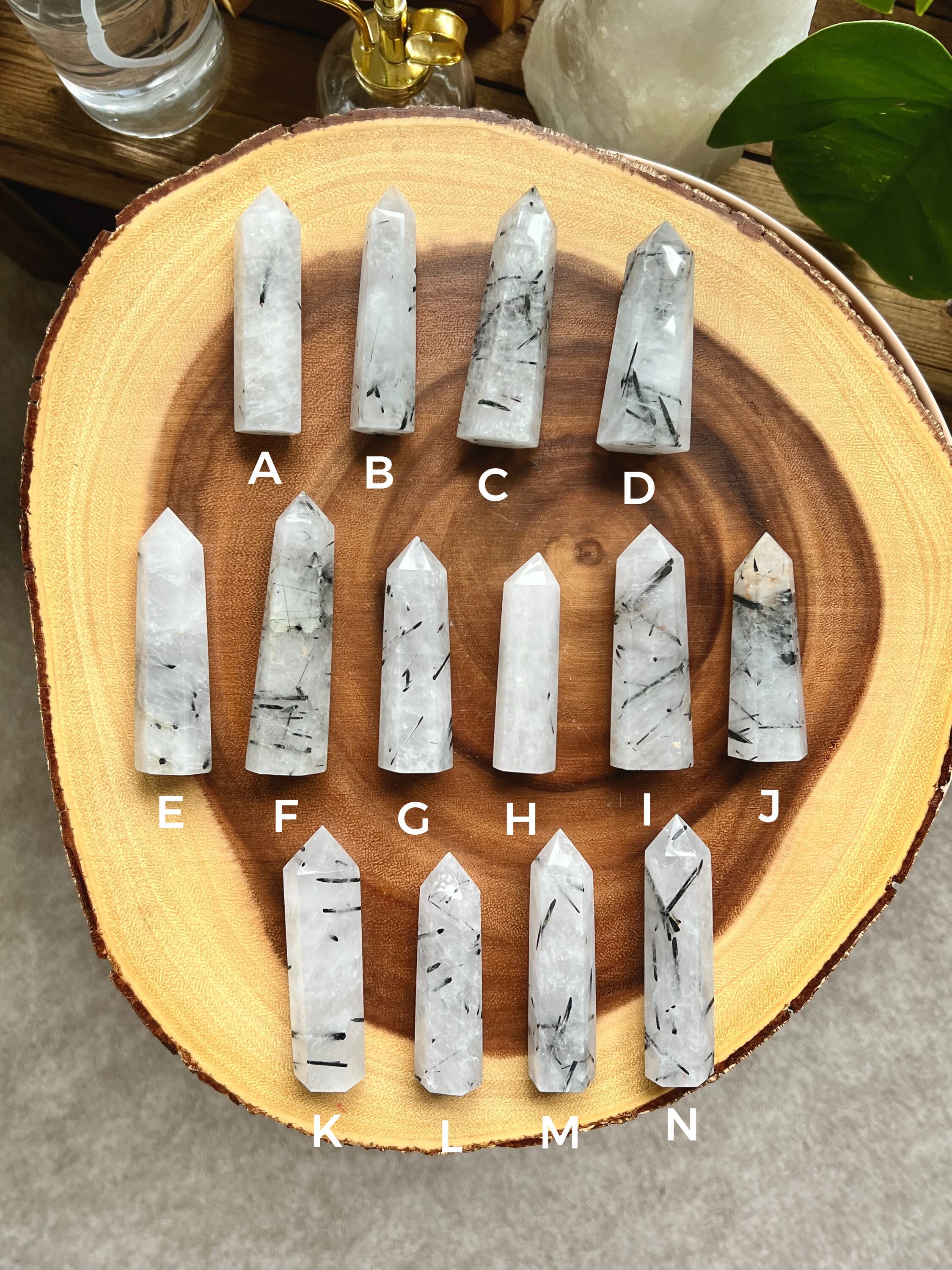 YOU CHOOSE Black Tourmalinated Quartz Tower Black Tourmaline Etsy