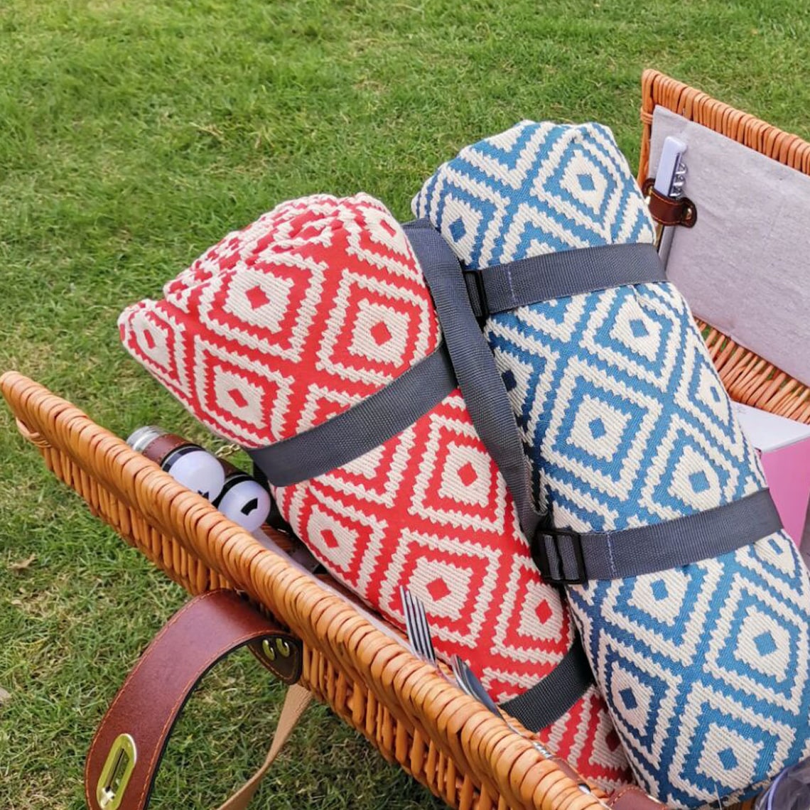 Picnic Rug With Waterproof Backing and Handle Etsy
