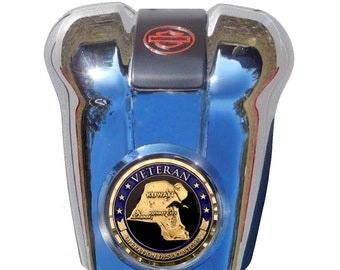 Operation Desert Storm Harley Horn Cover Coin Mount Set