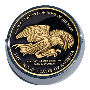 MotorDog69 Goldwing Thank You To The Troops Universal Coin Mount Set