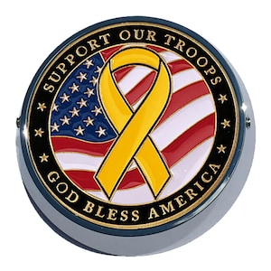 MotorDog69 Goldwing Support The Troops Universal Coin Mount Set