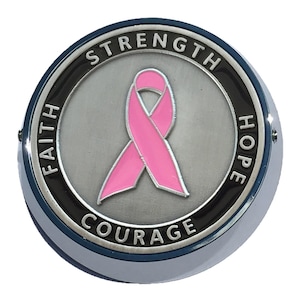 MotorDog69 Goldwing Breast Cancer Universal Coin Mount Set