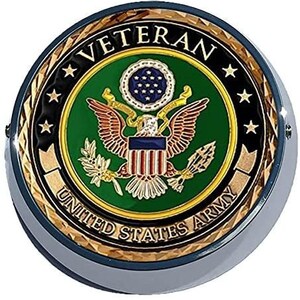 MotorDog69 Goldwing Army Veteran Universal Coin Mount Set