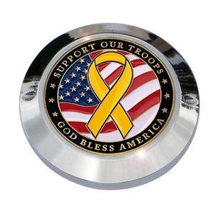MotorDog69 Harley Milwaukee Eight Timing Cover Coin Mount With Support The Troops Coin for Softail Road King Touring Street Glide Road Glide