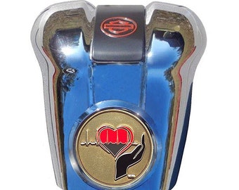 Harley Horn Cover Coin Mount Set, Softail Road King