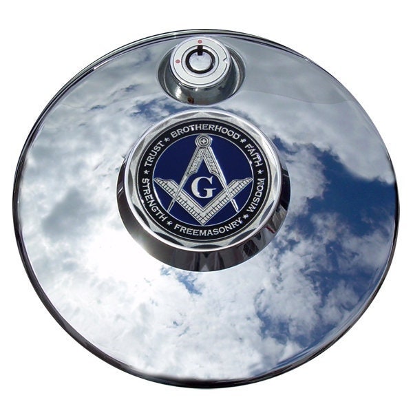 Masonic Harley Fuel Door Cover Coin Mount Set - Personalize Your Bike With Challenge Coins