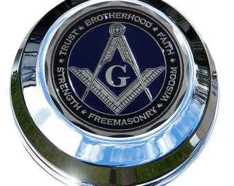 Indian Motorcycle Gas Cap Masonic Coin Mount, Chieftain, Roadmaster, Scout