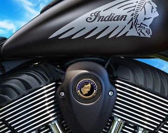 Cubierta de bocina para motocicleta india negra con soporte para monedas, Libertad duradera