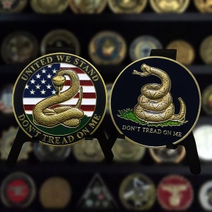 Don&#39;t Tread On Me Snake Challenge Coin