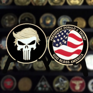 Moneda de desafío de Trump Punisher