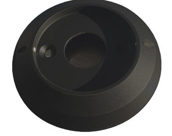 MotorDog69 Harley Black Gas Cap Coin Mount for Softail Dyna Road King Sportster