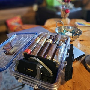 Apache 5500 Cigar Tupperdor Insert | Harbor Freight Case Humidor Tray | 5–10+ Cigar Organizer | Waterproof Travel Cigar Case Upgrade