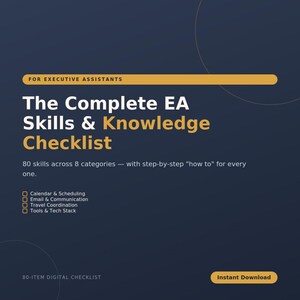 The Complete EA Skills & Knowledge Checklist