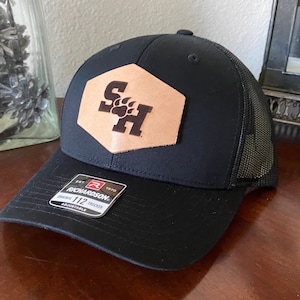 Sam Houston State University Hat - Black Snap Back Mesh Cap - SHSU - Bearkats