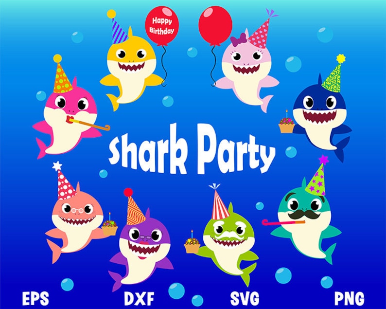 Free Free Shark Party Svg 526 SVG PNG EPS DXF File