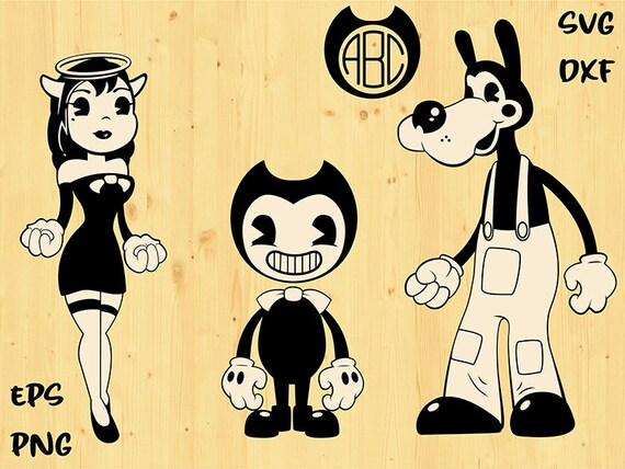 Bendy and the ink machine svg bendy clipart Boris svg Alice | Etsy