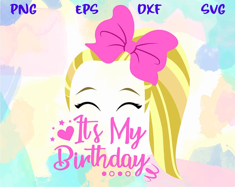 Download Jojo Siwa svg birthday shirt Jojo party clipart print Bow ...