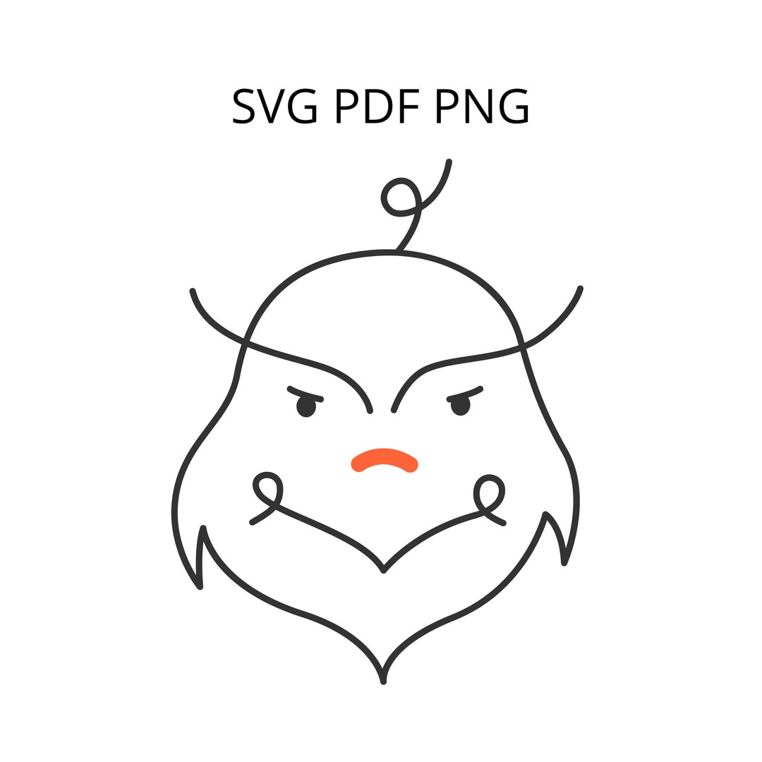 Grinch Face SVG, PNG, PDF, Cricut, Silhouette, Cricut Svg, Silhouette