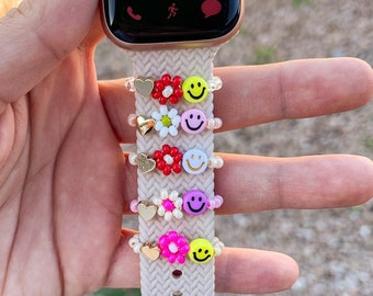 Smiley lovely watch charms | Apple Watch halo  Charms | Trendy Watch accessories | Apple Watch Band Charm l Watch Stackers band