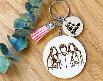 Custom Portrait Keychain | Photo keychain | Custom Engraved Portrait | Personalized keychain | Custom Engraved Photo | Photo Engraving