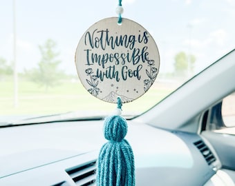 Christian Car Charm | Christian Car accessories | Christian gift | car charm | car accessories | bible verse art | bible verse car charm