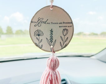 Christian Car Charm | Christian Car accessories | Christian gift | car charm | car accessories | bible verse art | bible verse car charm