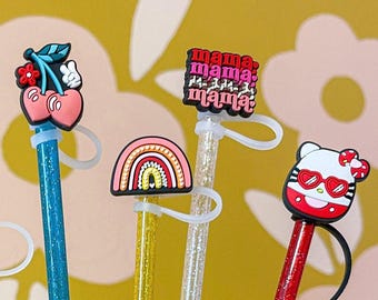 Novelty Straw Topper, Reusable Straw Cover, Stanley Accessories