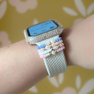 Pearl Apple Watch Band Charm: Trendy Watch Accessories