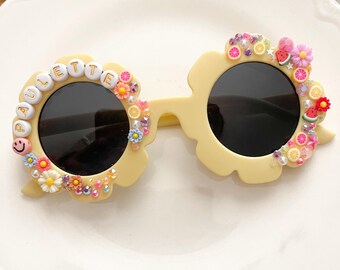 Occhiali da sole floreali per bambini: occhiali da sole personalizzati per damigelle