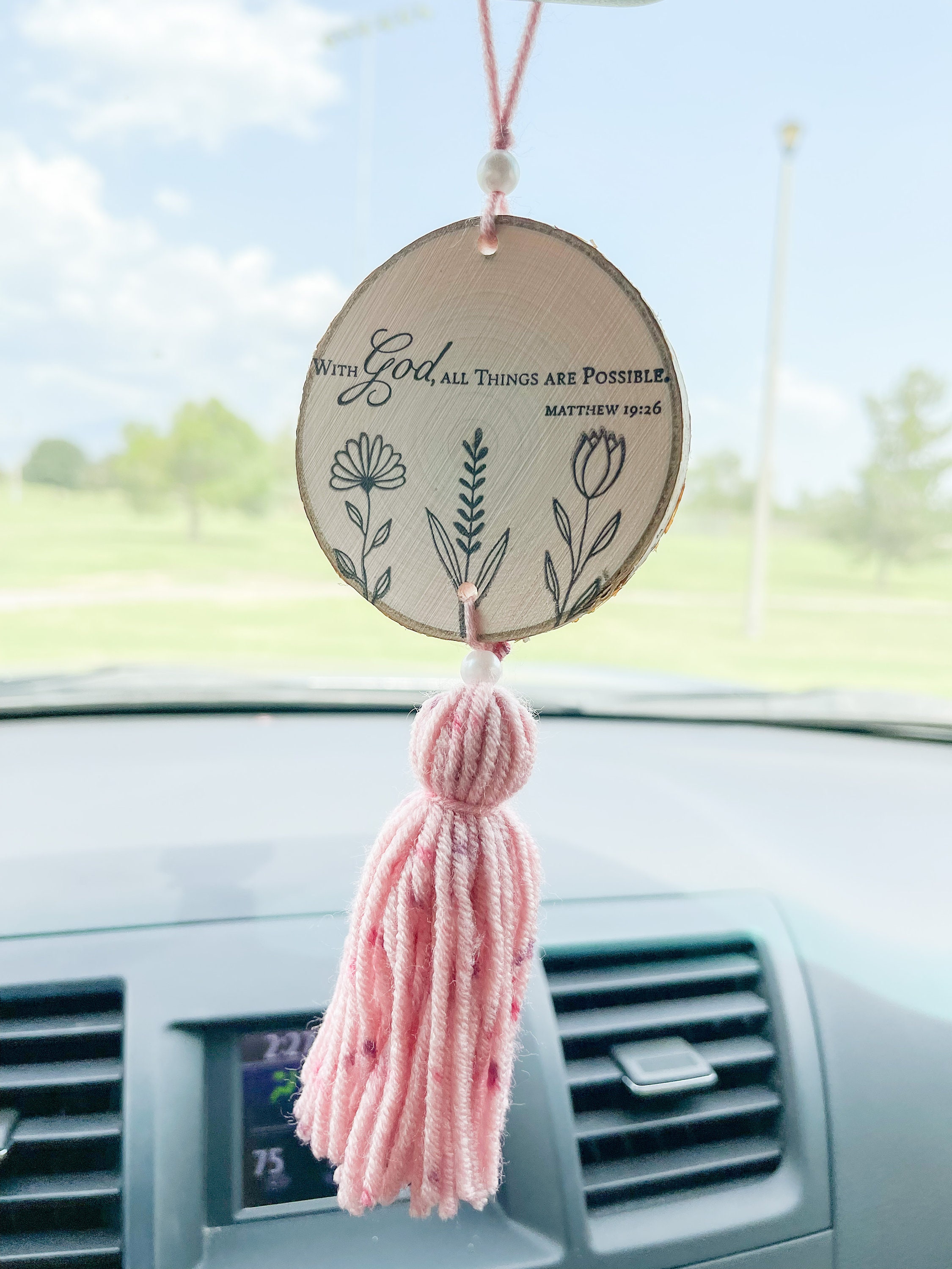 Christian Car Charm Christian Car accessories Christian Etsy