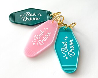 Retro Inspired Motel Keychain | Motel keychain | Retro keychain | Unique Gift Idea | Car Keys | House Keys | Custom Keychain