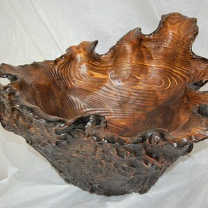 WOODEN BOWL     (#B 071) Solid cedar.