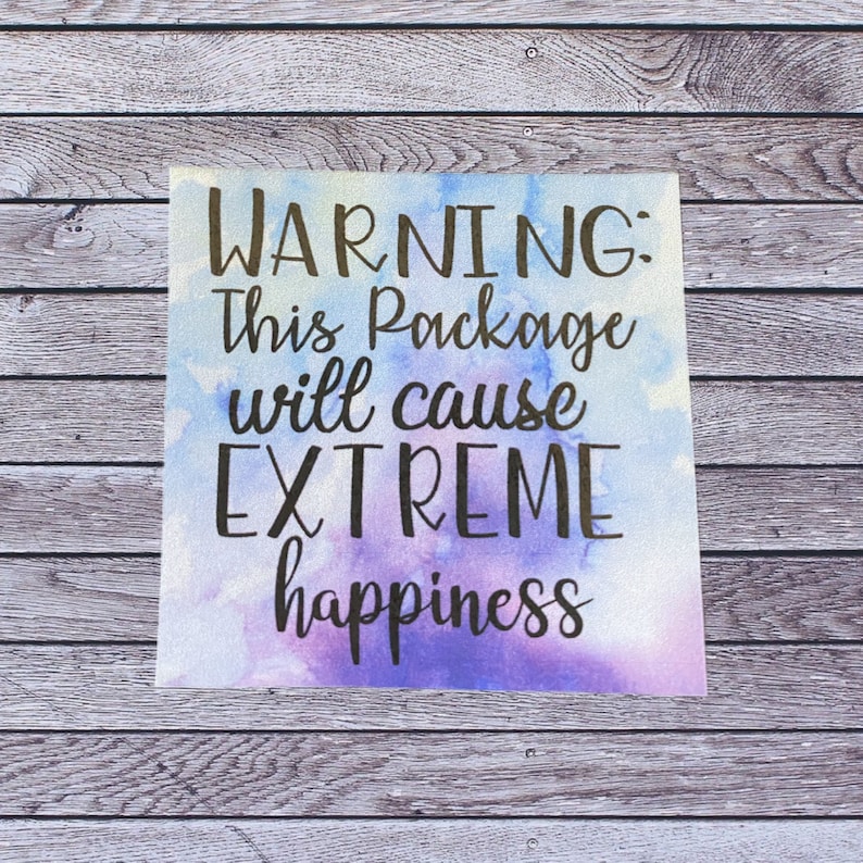 Warning This Package Will Cause Extreme Happiness Sticker Etsy