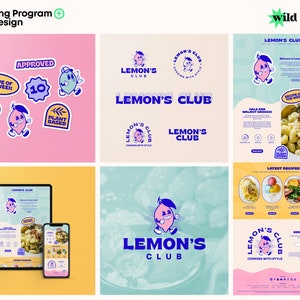 Komplettes Branding Logo Programm Kit + Website Web Design