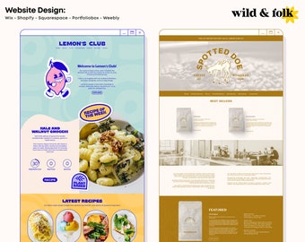 Custom Website Design: Wix, Shopify, Squarespace