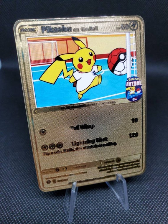 ピカチュウ オン ザ ボールPikachu on the Ball プロモ　③ Pikachu on the Ball Promo Custom Textured Metal Pokemon Card - Etsy