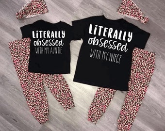 Matching Aunt Niece Nephew Shirts or Baby Bodysuit Happiness is Being an Aunt Co