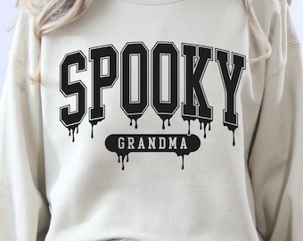 Spooky Grandma SVG, PNG, Halloween Nana Spooky Season Design, Trendy Grandma Shirt, Sublimation Cricut Digital File