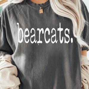 Trendy Bearcats Typewriter SVG, PNG, Retro Game Day Outfit, School Sport Shirt Sublimation (Digital Download)