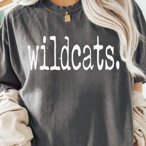 Trendy Wildcats Typewriter SVG, PNG, Retro Game Day Outfit, School Sport Shirt Sublimation (Digital Download)